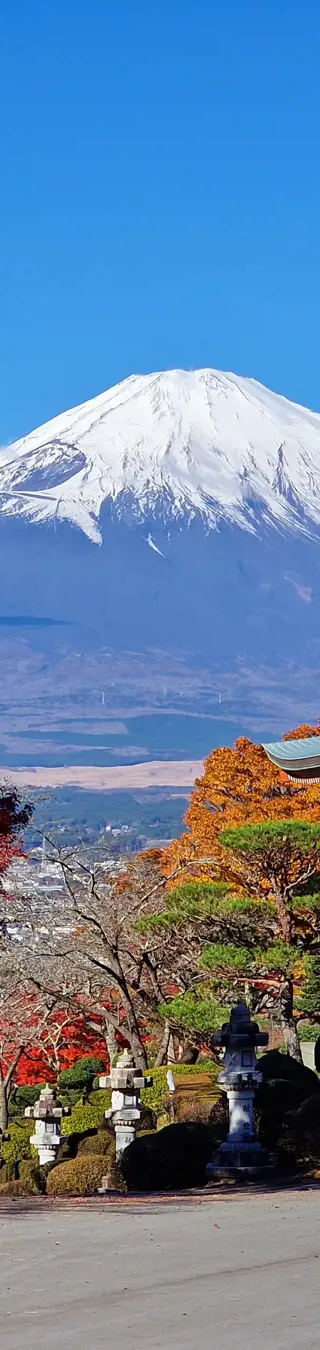 Seltene Aussicht auf den wolkenfreien Mount Fuji